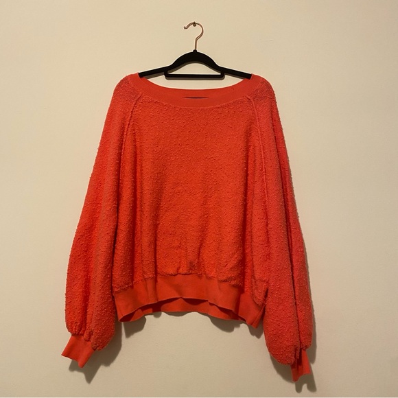 Free People Small Coral Found My Friend Pullover Sweater - Picture 13 of 13